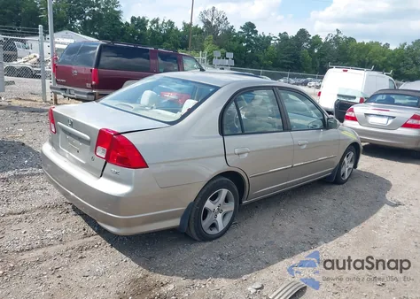 2005 Honda Civic Ex из США, поврежденный, VIN 1HGES26715L007515